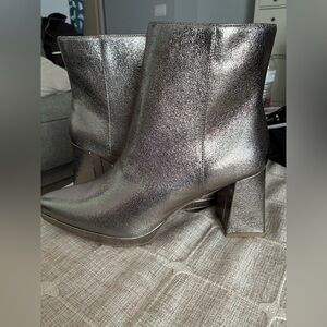 Silver Women's Boots